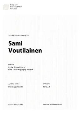 FAPA 6th Edition Certificate – Sami Voutilainen